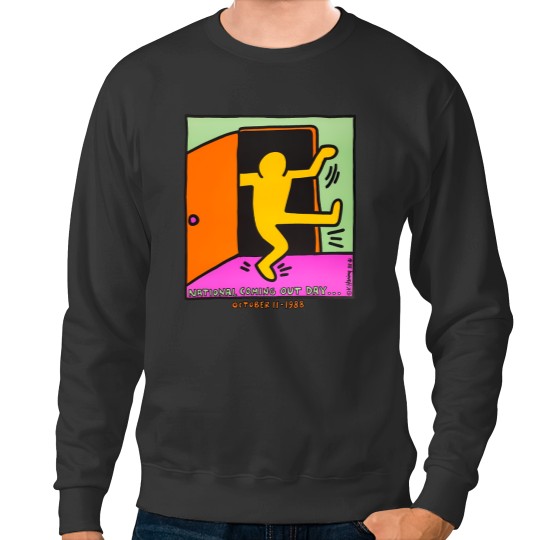 Discover vintage keith haring 1988 Sweatshirts national coming out day