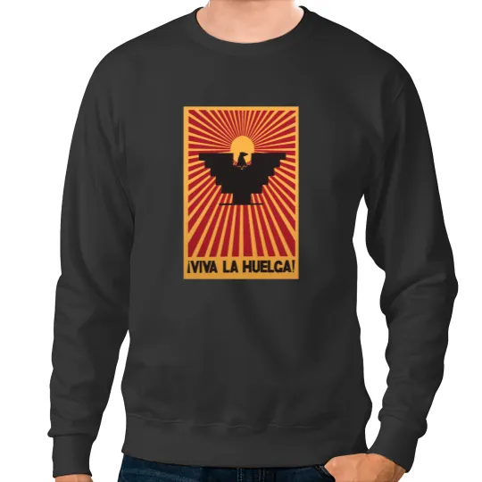 Discover Viva La Huelga Rare 1960S Cesar Chavez  United Farm Workers Huelga Bird Sweatshirts