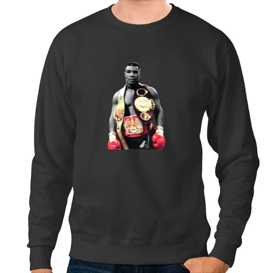Discover Mike Tyson Boxing Men Sweatshirts Black Cotton Sweatshirts All Sizes S to 5XL