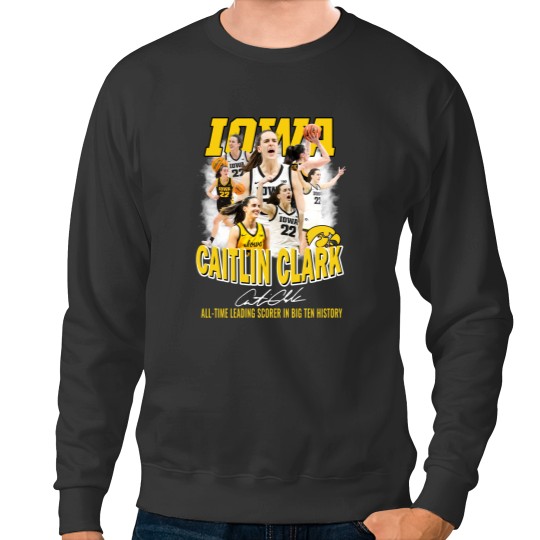 Discover Caitlin Clark All Time Leading Scorer In Big Ten History Sweatshirts, Basketball 2024 Caitlin Clark Sweatshirts