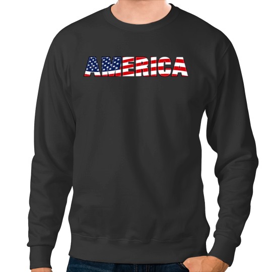 Discover America flag Sweatshirts