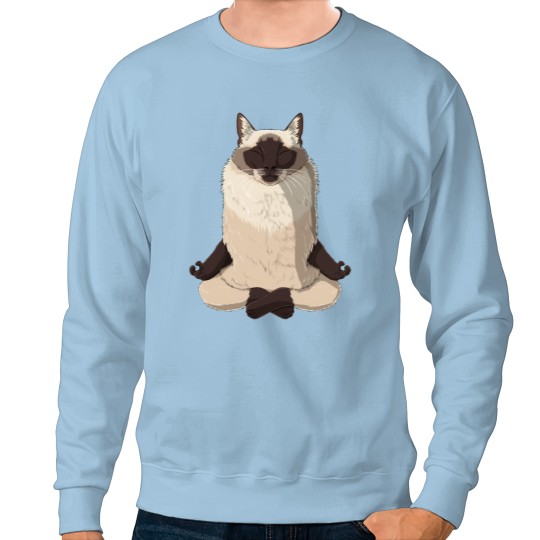 Discover Yoga Balinese Cat Sweatshirts