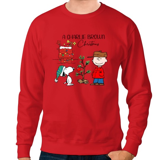 Discover Charlie Brown And Snoopy Christmas Sweatshirt, Snoopy Christmas Shirt