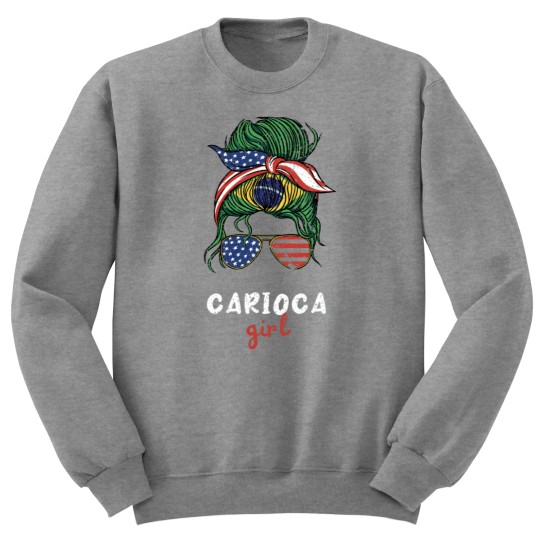 Discover Carioca Rio De Janeiro Brazilian Girl Flag Sweatshirts