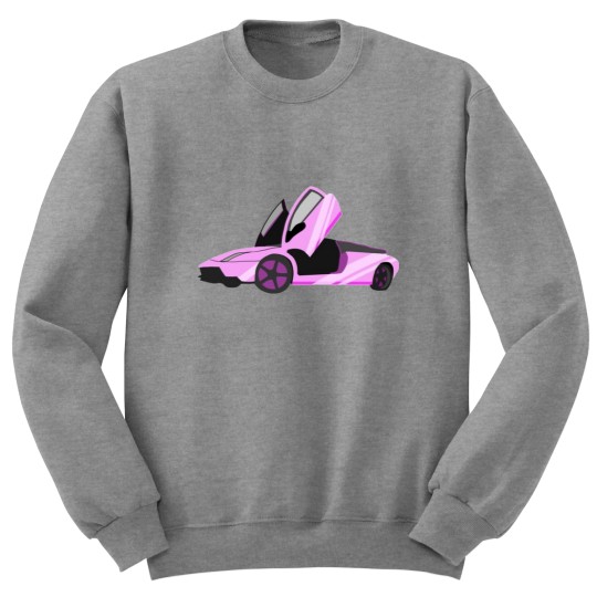 Discover Pink Sports Car Sweatshirts