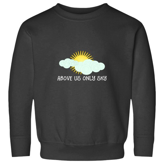 Discover Imagine John Lennons Above Us Only Sky Lyrics Text Fitted Sweatshirts