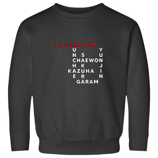 Discover LE SSERAFIM Crosswords Sweatshirts