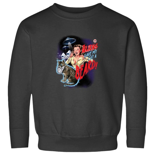 Discover Astronaut Cat With Neon Lights Effects Sweatshirts