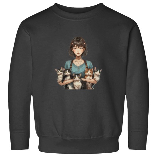 Discover sweet cats with her mother Sweatshirts