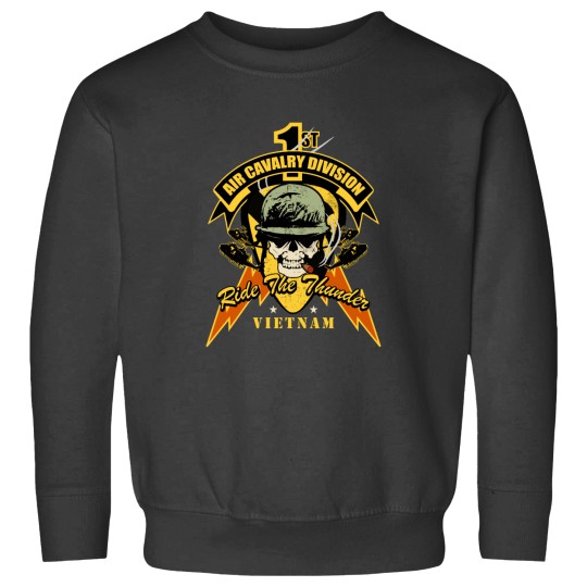 Discover 1st Air Cavalry Division Air Cav - Ride The Thunder Sweatshirts