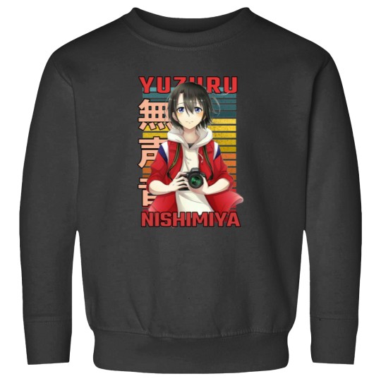 Discover Yuzuru Nishimiya A Silent Yuzuru Nishimiya A Silent Voice Eiga Koe no Katachi Anime Design  C Sweatshirts
