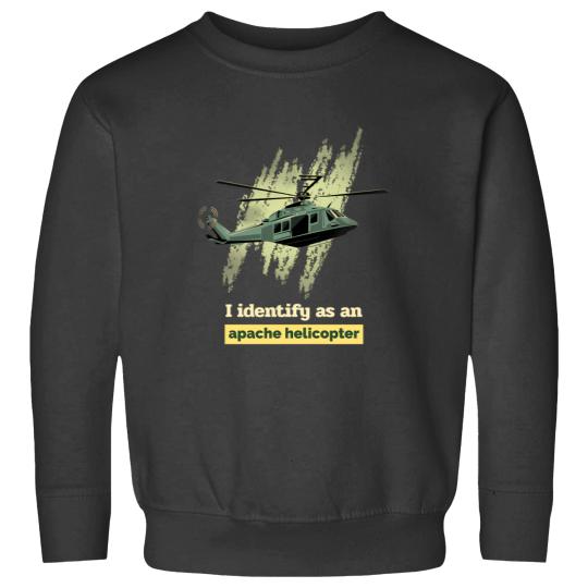 Discover I Identify As An Apache Helicopter Apache Helicopter Sweatshirts