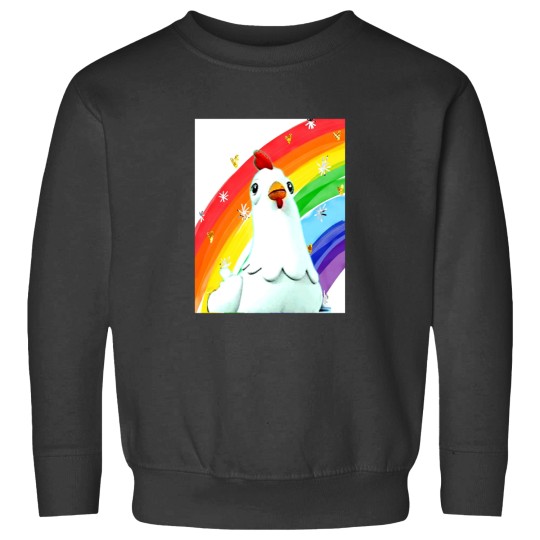 Discover Chickaletta Chicken Rainbow Backround Kids Songs Sweatshirts