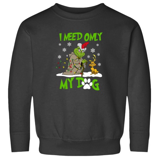 Discover Merry Christmas I Need Only My Dog Sweatshirts