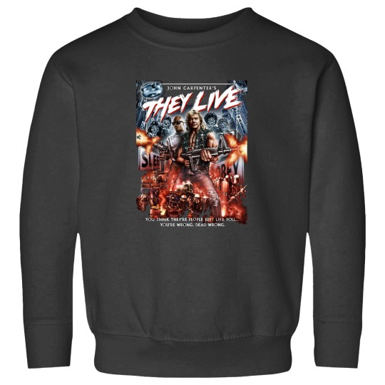 Discover They Live John Carpenter Obey1 80s movie Sweatshirts