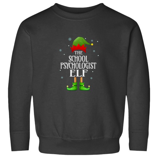 Discover School Psychologist Elf Xmas Funny Family Matching Christmas Sweatshirts