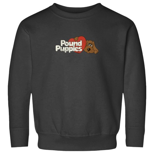 Discover Pound Puppies Big Heart Vintage Logo Sweatshirts