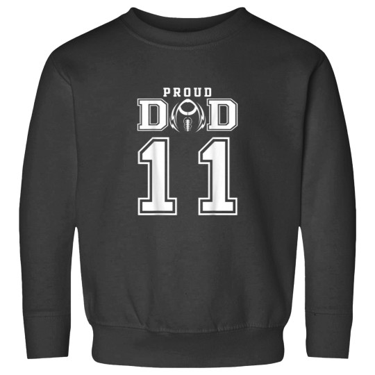 Discover Custom Proud Football Dad Number 11 Personalized For Men Sweatshirts
