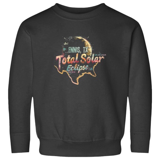 Discover Ennis, TX 2024 Total Solar Eclipse Sweatshirts