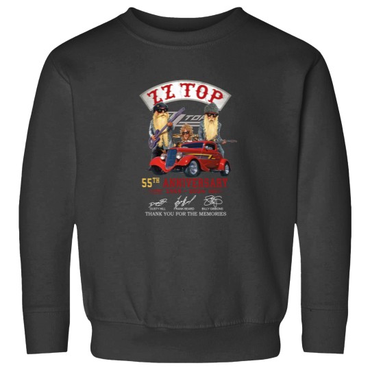 Discover ZZ Top 55th Anniversary Sweatshirts, ZZ Top Rock Band Sweatshirts
