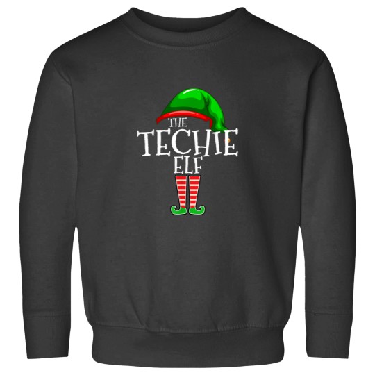 Discover The Techie Elf Family Matching Group Christmas Gift Funny Sweatshirts