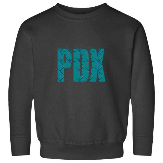 Discover PDX Portland Airport Carpet Oregona Sweatshirts