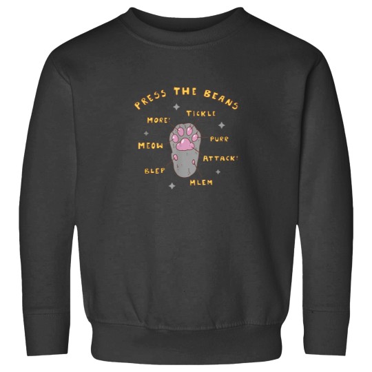Discover Press The Beans Funny Cat Paw Design Sweatshirts