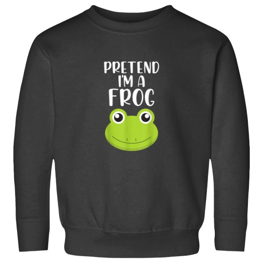 Discover Pretend Im A Frog Head Low Budget Halloween Costume Sweatshirts