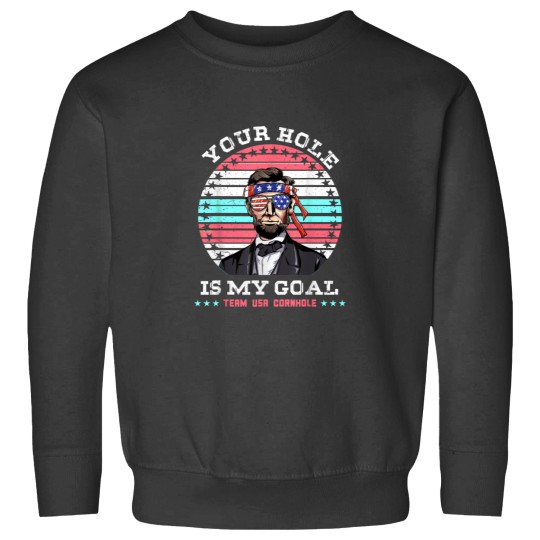 Discover Cornhole Team Shirts USA Cornhole Your Hole Is My Goal Sweatshirts
