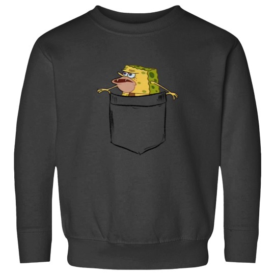 Discover Caveman Spongebobs(Primitive Spongegar) Pocket Shirt Sweatshirts