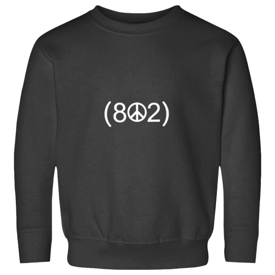 Discover 802 Vermont Peace Area Code Sweatshirts