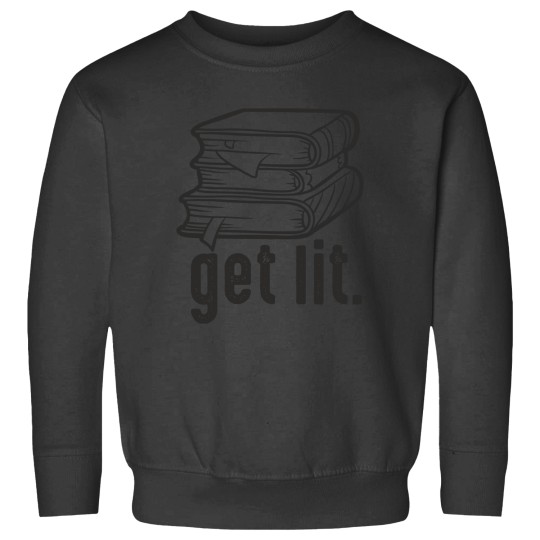 Discover Get Lit if you love reading books funny book lover present bookworm humor Sweatshirts