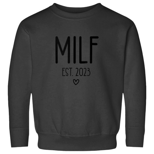 Discover Milf est 2023 ShirtHot Mom Soon to Be Promoted to Milf 2023 Sweatshirts