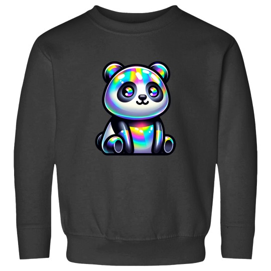 Discover Holographic Rainbow Panda Sweatshirts