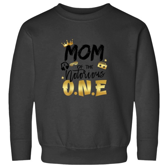 Discover Mom Of The Notorious One 1st Birthday School Hip Hop Party Sweatshirts