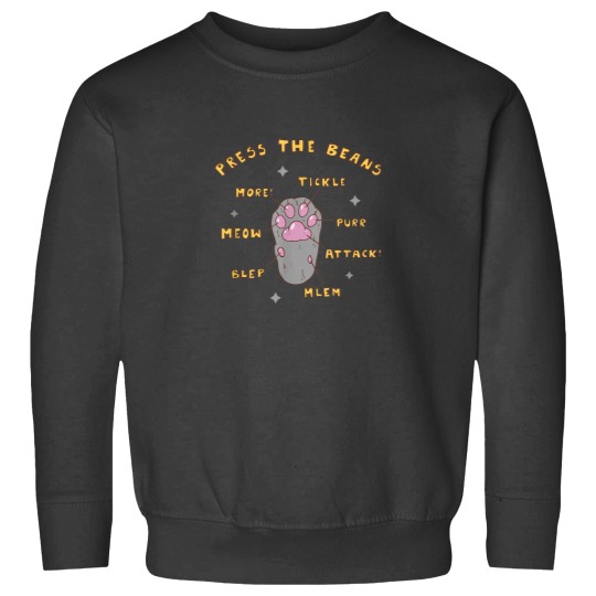 Discover Press The Beans Funny Cat Paw Design Sweatshirts