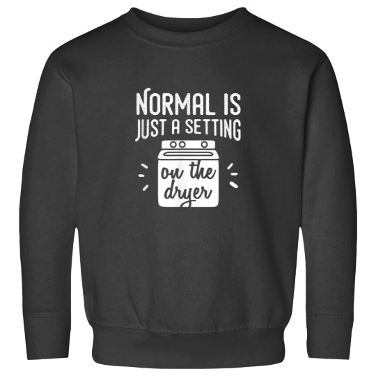 Discover Normal Is Just a Setting on the Dryer Funny Family Shirt Sweatshirts