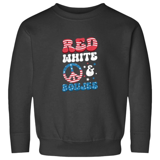 Discover Red White Boujee 4th of July For Women Girls Sassy Bougie Sweatshirts