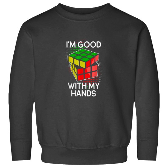 Discover Competitive Puzzle Cube Good With My Hands Speed Cubing 3951 Sweatshirts