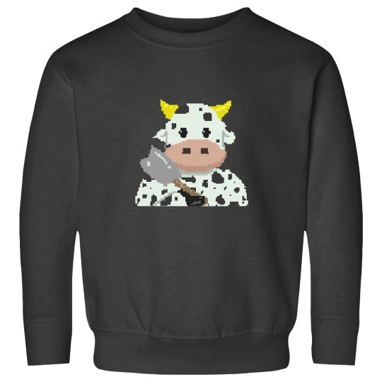 Discover Pixel Cow Chop Sweatshirts