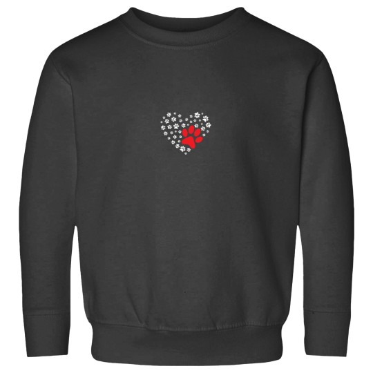 Discover Dog Paw Heart Dog Lover Puppy Owner Sweatshirts