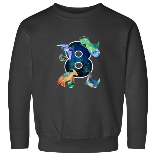 Discover Kids Astronaut Outer Space Dinosaurs 8th Birthday Boy Gift Sweatshirts