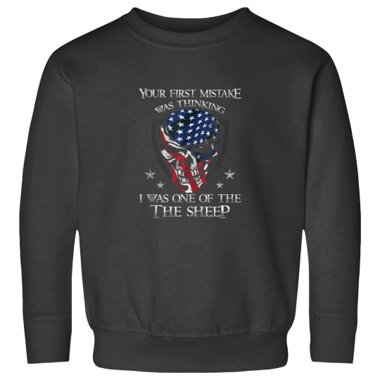 Discover Your First Mistake Was Thinking I Was One Of The Sheep Skull Sweatshirts