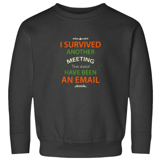 Discover I Survived Another Meeting That Should Have Been An Email Sweatshirts