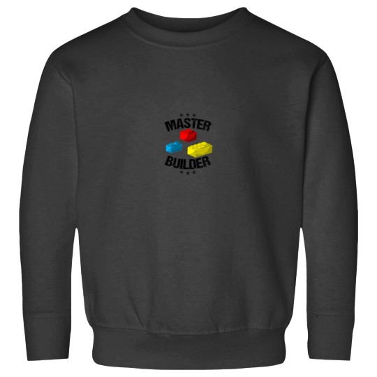Discover Cool Master Builder Funny Building Blocks Gift Men Women Sweatshirts
