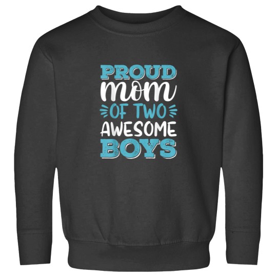 Discover Boy Mom Shirt For Women Proud Mom Of 2 Awesome Boys Sweatshirts