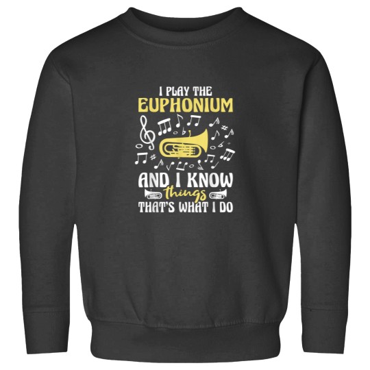 Discover I Play The Euphonium And I Know Things Euphoniumist Brass Sweatshirts