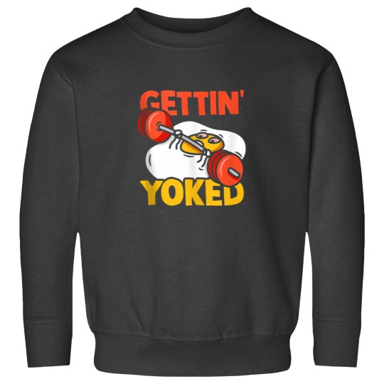 Discover Weightlifter Getting Yoked Training Funny Bodybuilding Gym Sweatshirts