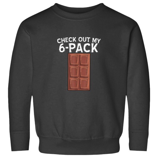 Discover Cool Check Out My Six Pack Chocolate Funny ABS Gym Style Sweatshirts