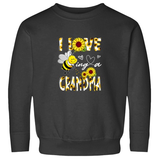 Discover I Love Being A Grandma Sunflower Bee Lover Mothers Day Cute Sweatshirts